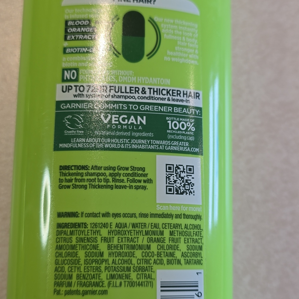 RESERVED Garnier Fructis Grow Stronger Thickening Shampoo and Conditioner - Picture 6 of 7